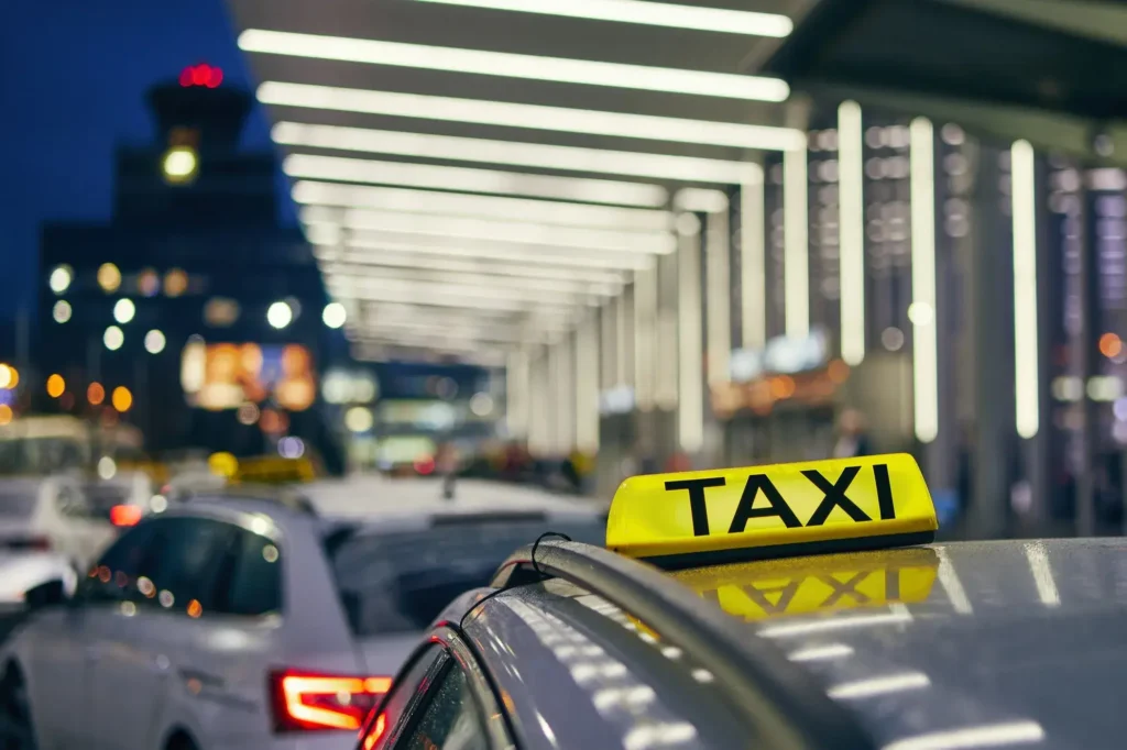 lighting taxi sign
